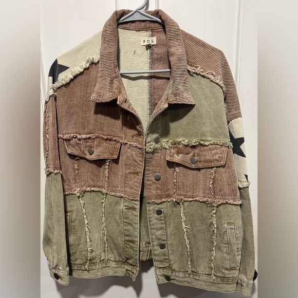 POL Jackets & Blazers - NWOT POL Star Patchwork Jacket